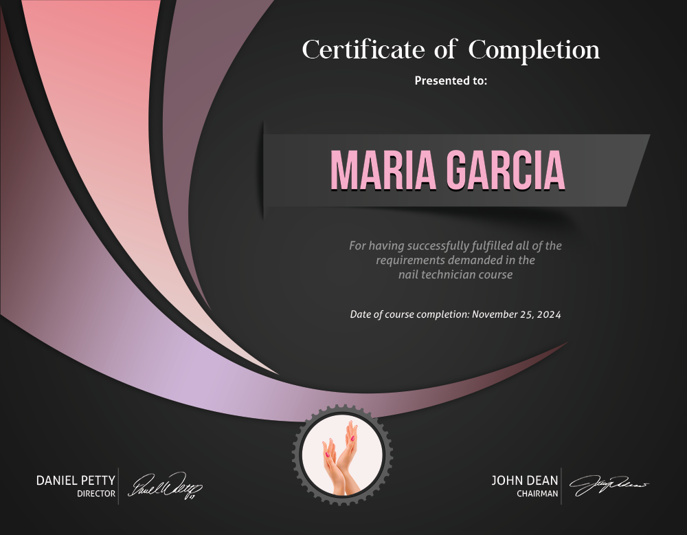 Nail tech certification